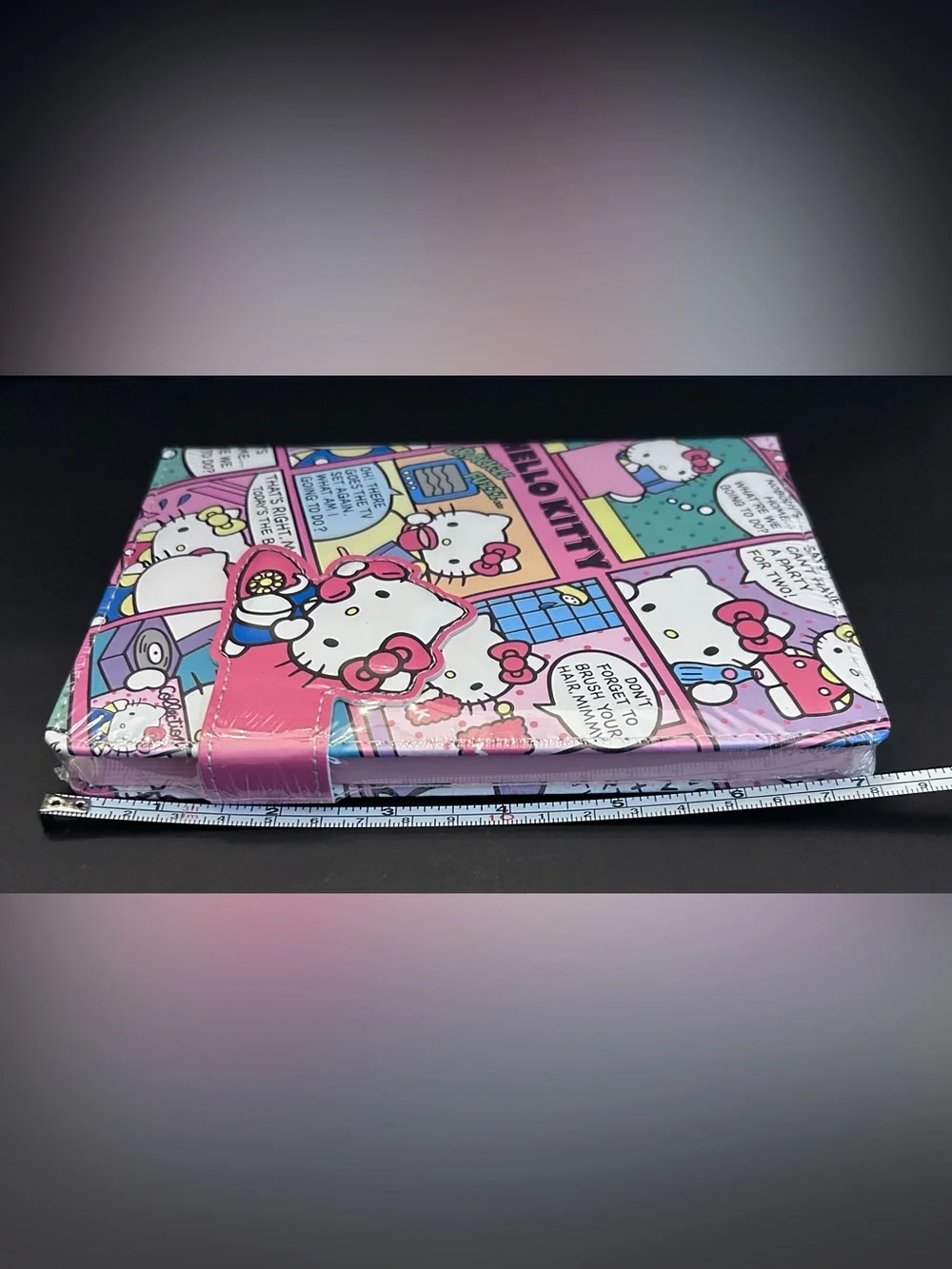 Hello Kitty Pink Comic School Writing Tablet with Magnetic Closure NEW